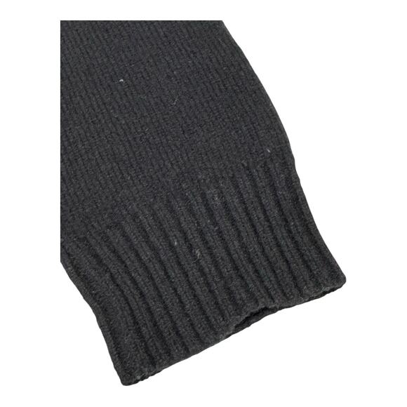 LL Bean Lamb Wool Cardigan Sweater Women's L-Reg Button Up Black Green Fair Isle - Picture 5 of 9